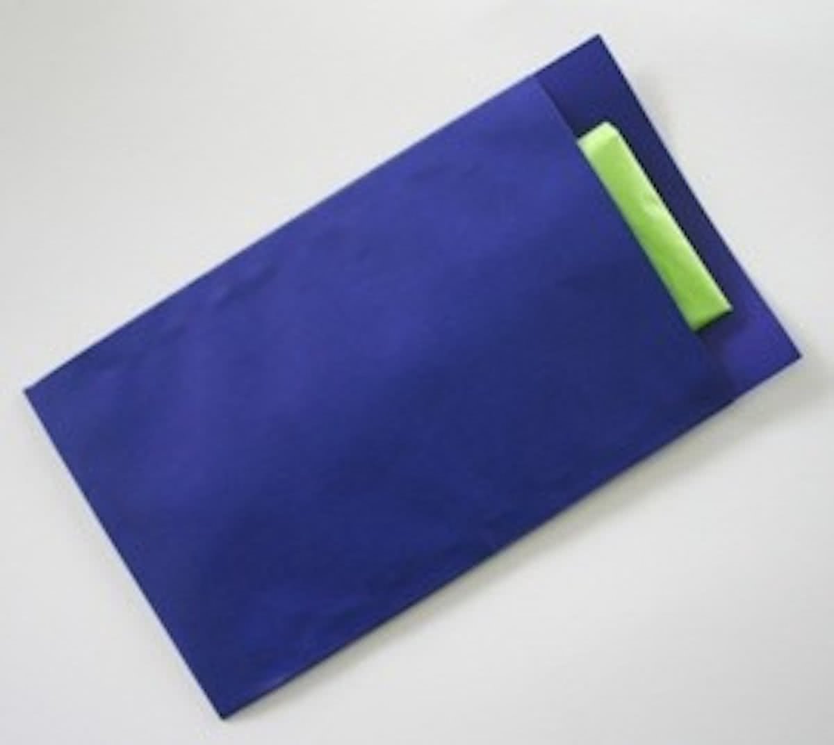 Cadeauzakjes Donker Blauw Kraftpapier - 7x13cm - 70gr - 250 stuks | Fourniturenzakjes / Kadozakjes / Geschenkzakjes